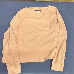Abercrombie & Fitch Peach Long Sleeve Top
